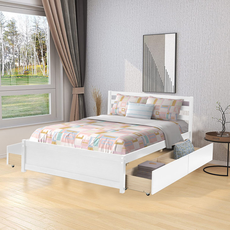 Latitude Run® Eric Solid Wood Storage Bed Wayfair